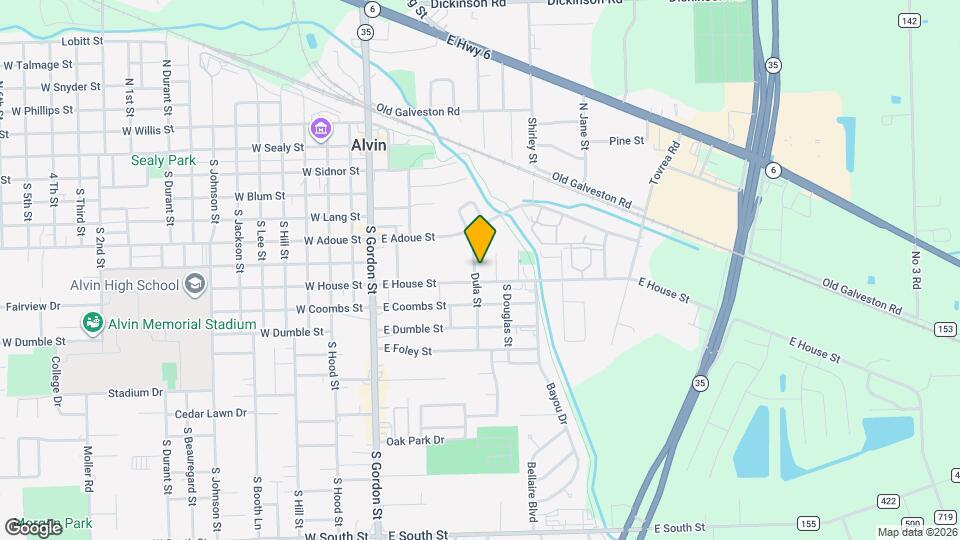 619 Dula St Map and Location Details