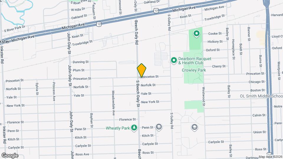 25745 Princeton St Map and Location Details