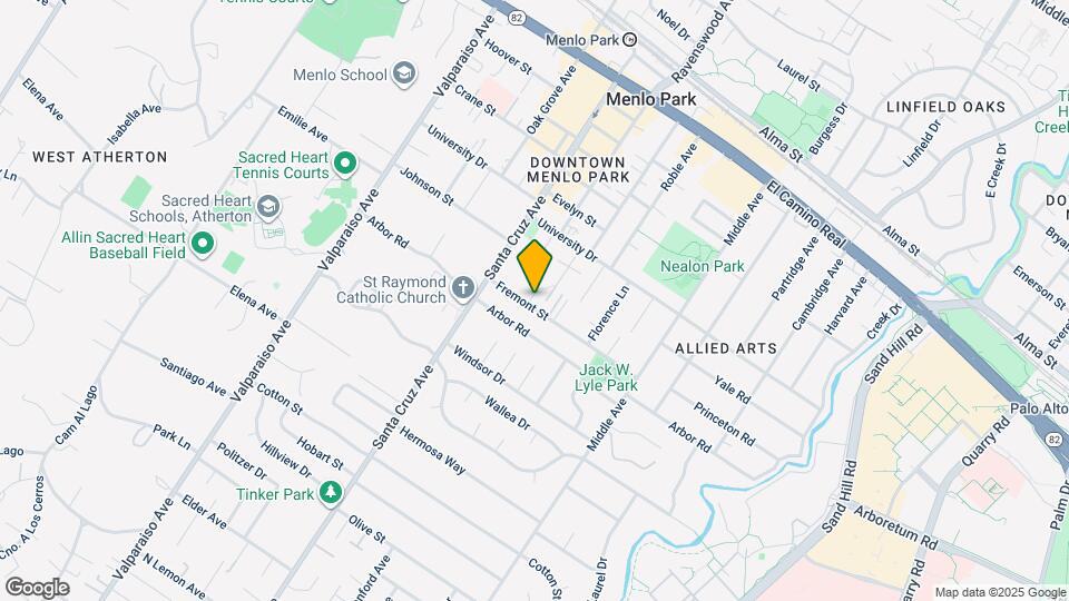 950 Fremont St Map and Location Details