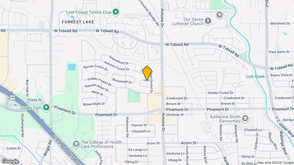 5811 Spruce Forest Dr Map and Location Details