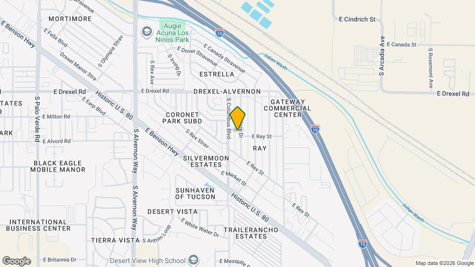 5862 S Aldorn Dr Map and Location Details