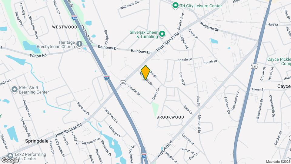 826 Jefferson St Map and Location Details