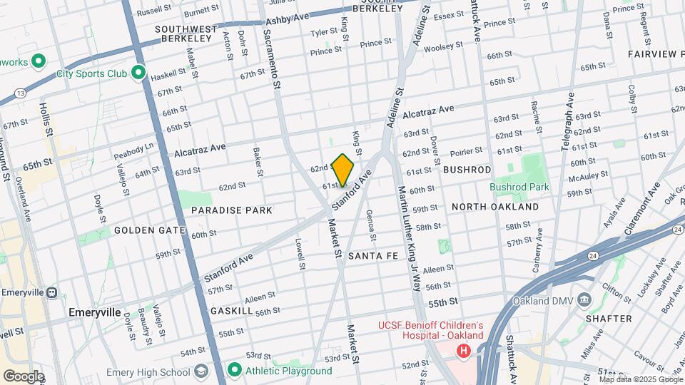 864 Stanford Ave Map and Location Details