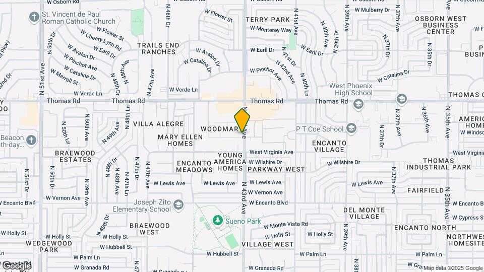 2632 N 43rd Ave Map and Location Details