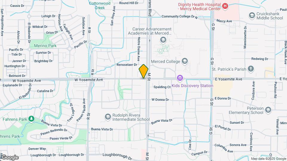 612 W Yosemite Ave Mapa y Detalles de la Ubicación