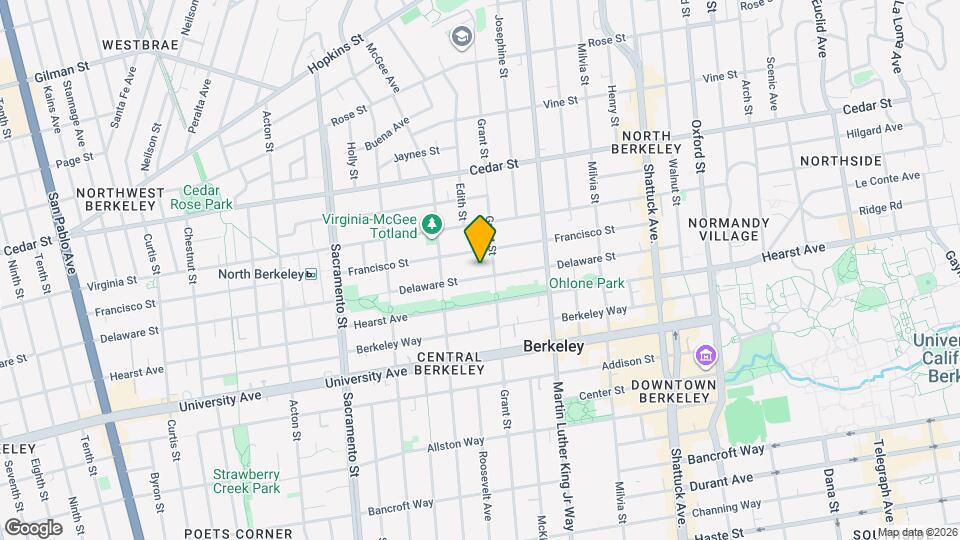 1743 Delaware St Map and Location Details