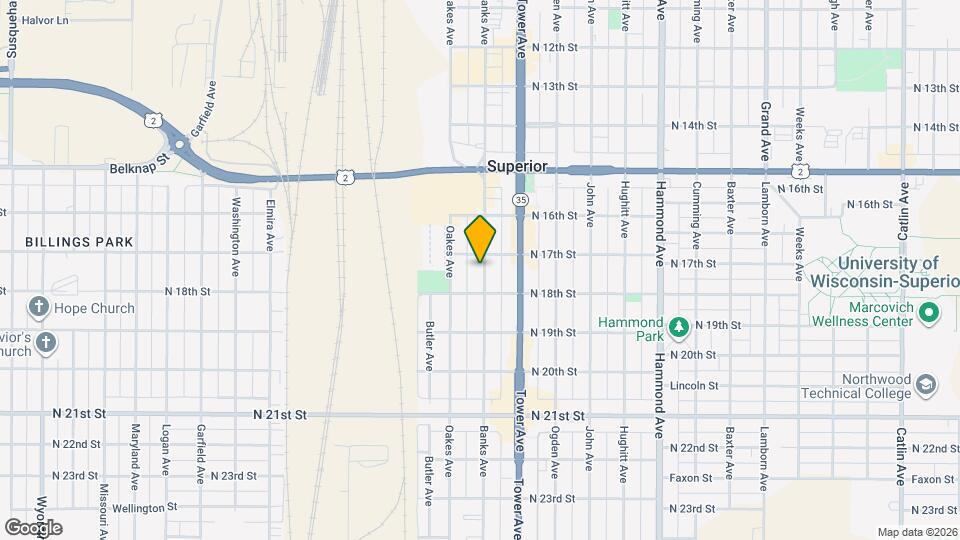 1713 Banks Ave Map and Location Details