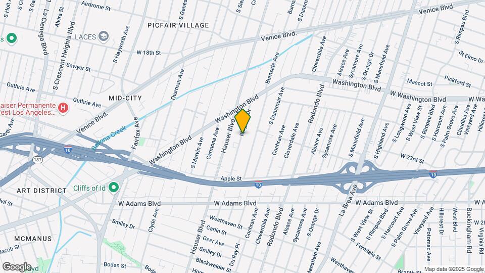 2228 S Ridgeley Dr Mapa y Detalles de la Ubicación