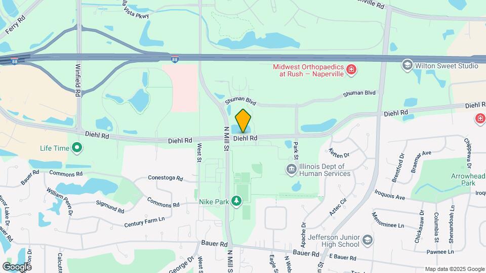 345 W Diehl Rd Map and Location Details