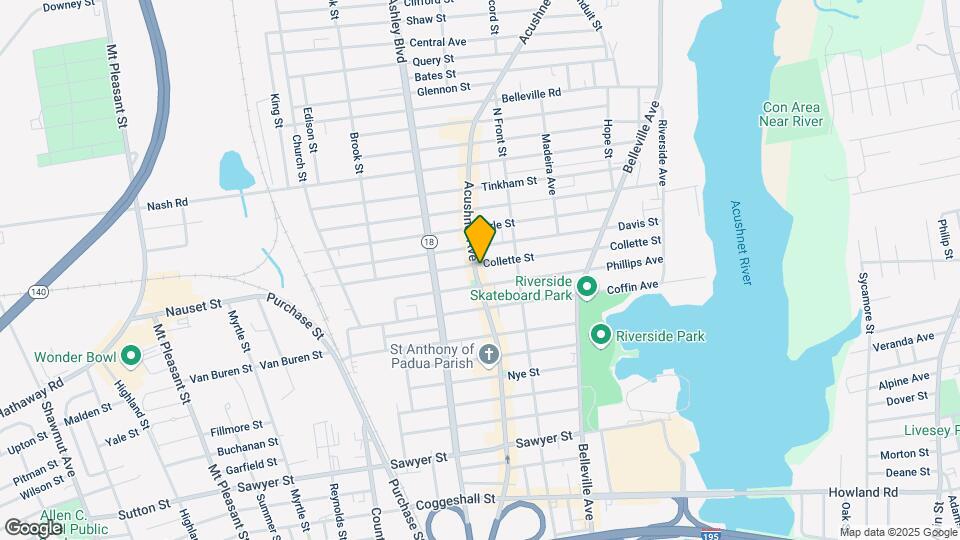 1566-1570 Acushnet Ave Map and Location Details