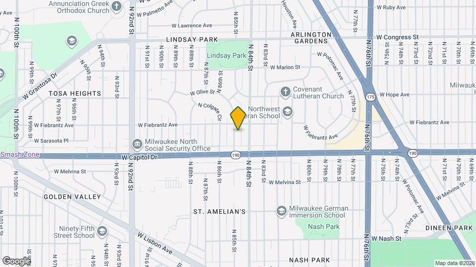 4052 N 85th St Map and Location Details