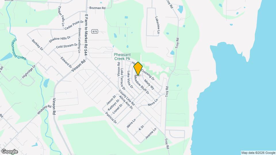 2818 Meadow Bluff Dr Map and Location Details