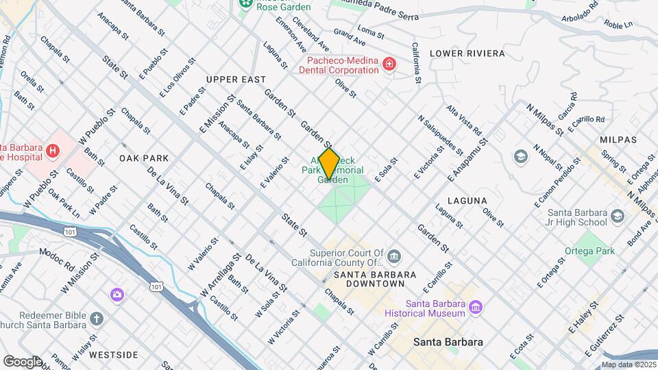 1501 Santa Barbara St Map and Location Details