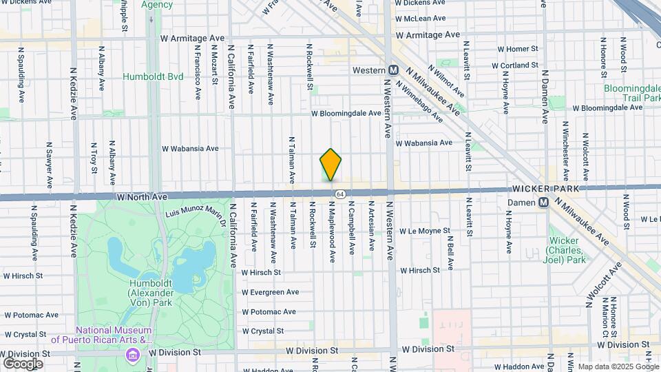 1600 N Maplewood Mapa y Detalles de la Ubicación