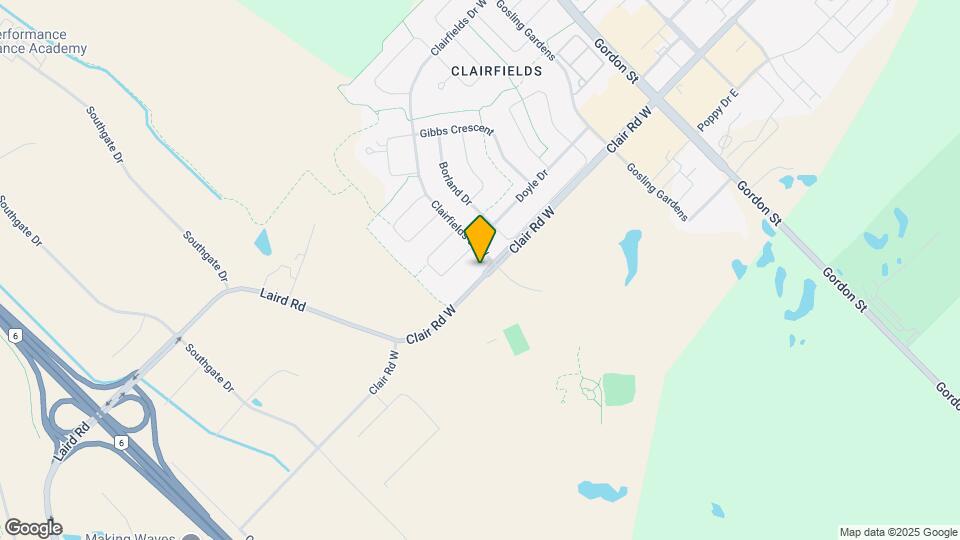 169 Clair Rd W Map and Location Details