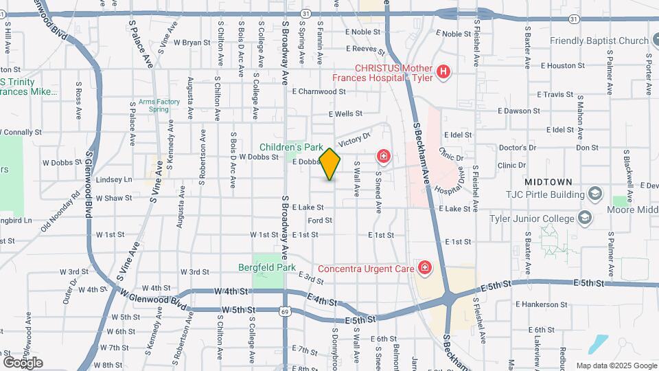 1005 S Donnybrook Ave Map and Location Details