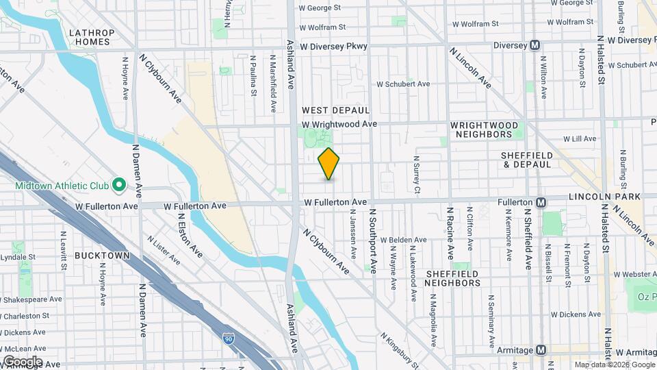 2424 N Greenview Ave, Unit 1F Mapa y Detalles de la Ubicación