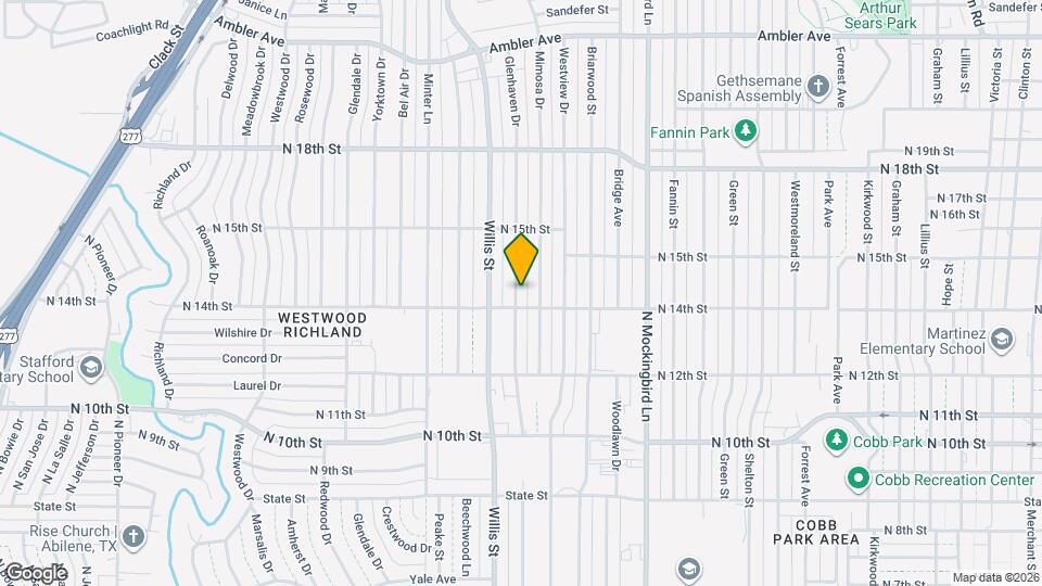 1413 Glenhaven Dr Map and Location Details