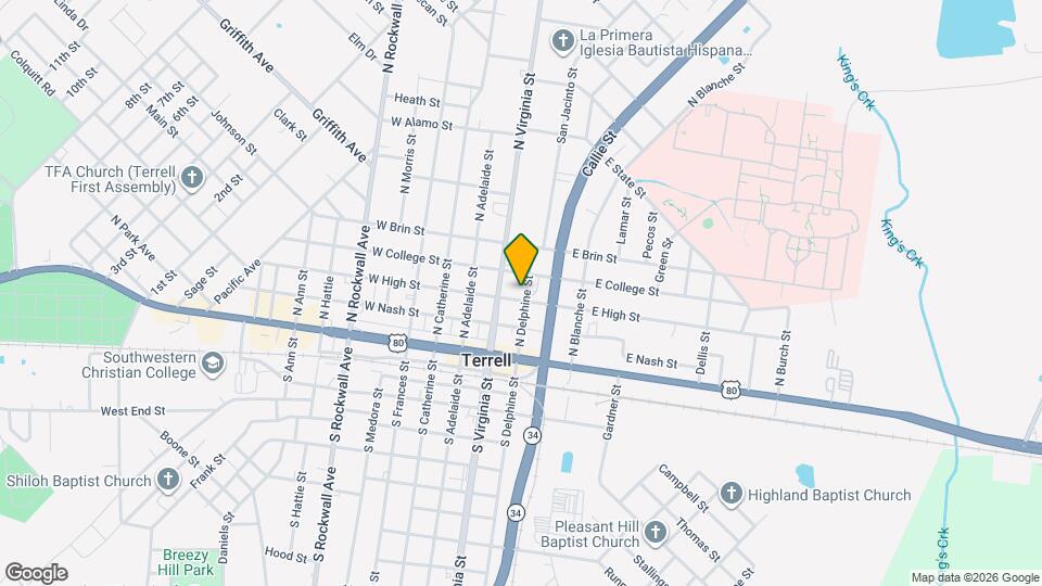 303 N Delphine St Map and Location Details