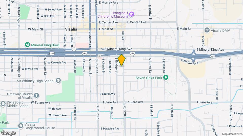 621 S Santa Fe St Map and Location Details