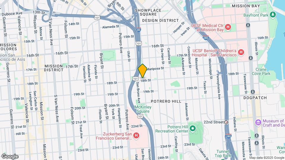 594 Vermont St Map and Location Details
