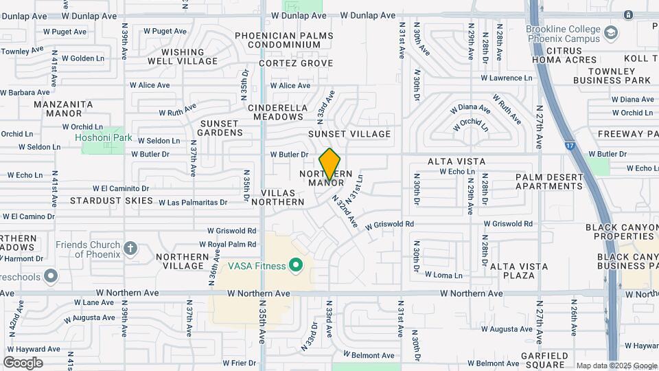 8226 N 32nd Dr Mapa y Detalles de la Ubicación