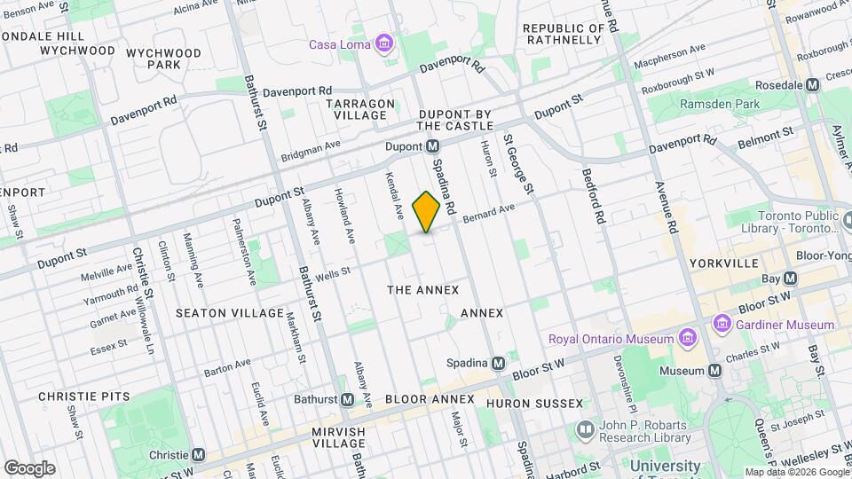 112 Walmer Rd, Unit 6 Map and Location Details
