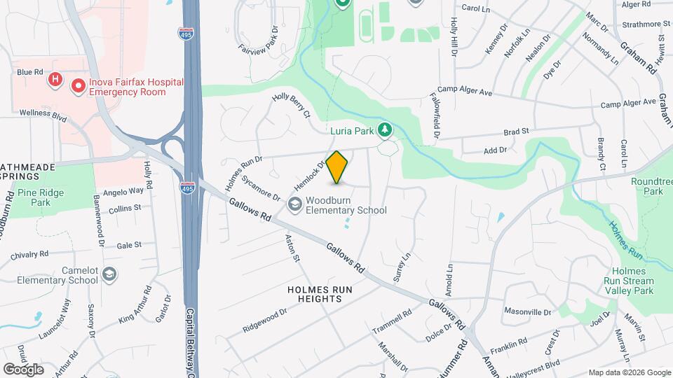 7703 Poplar Tree Ln Map and Location Details