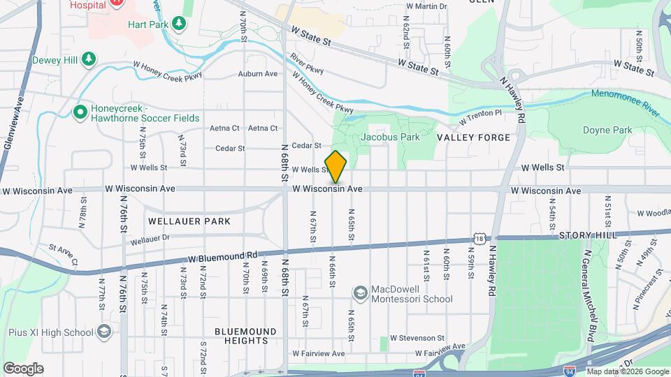 6533 W Wisconsin Ave, Unit 6531 Map and Location Details