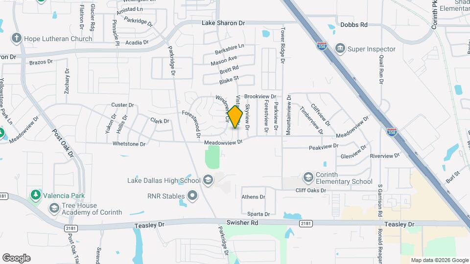2710 Vistaview Dr Mapa y Detalles de la Ubicación