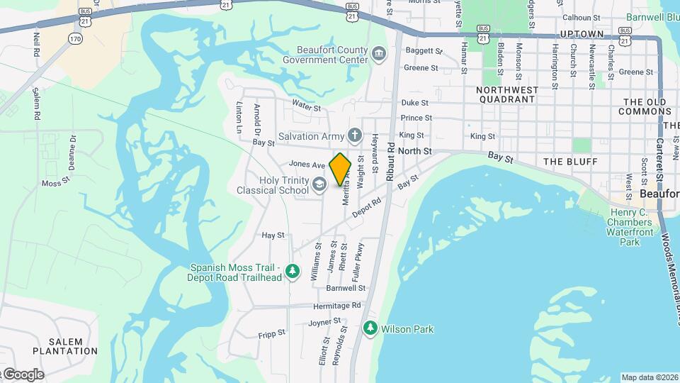 414 Meritta Ave Map and Location Details