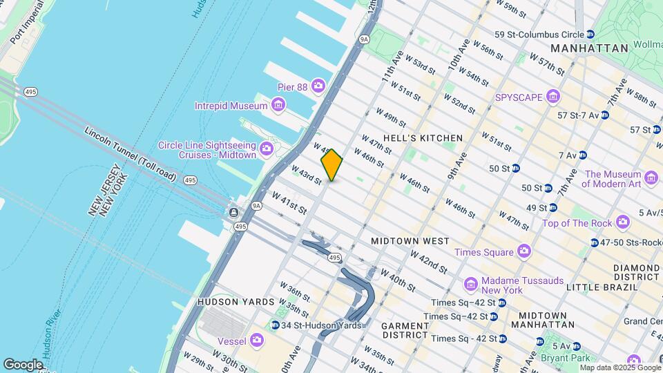 560 W 43rd St Map and Location Details