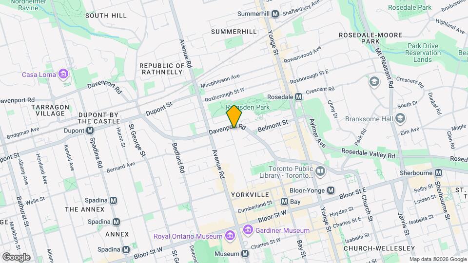 127 Hazelton Ave Map and Location Details