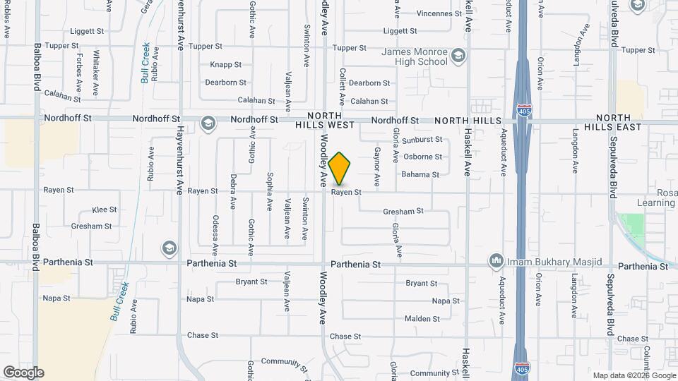 16145 Rayen St Mapa y Detalles de la Ubicación