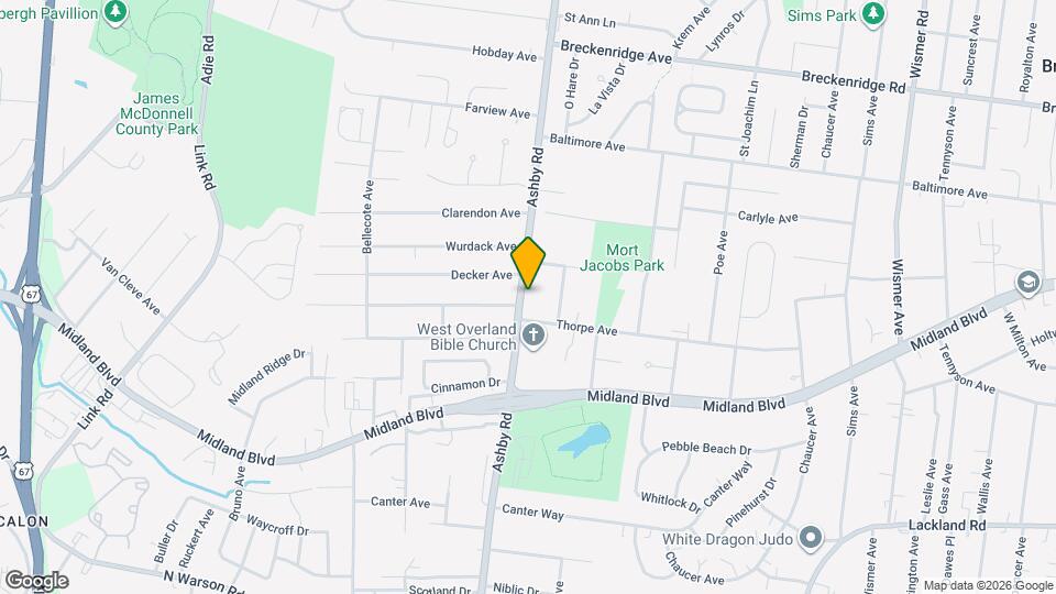 2820 Ashby Rd Map and Location Details