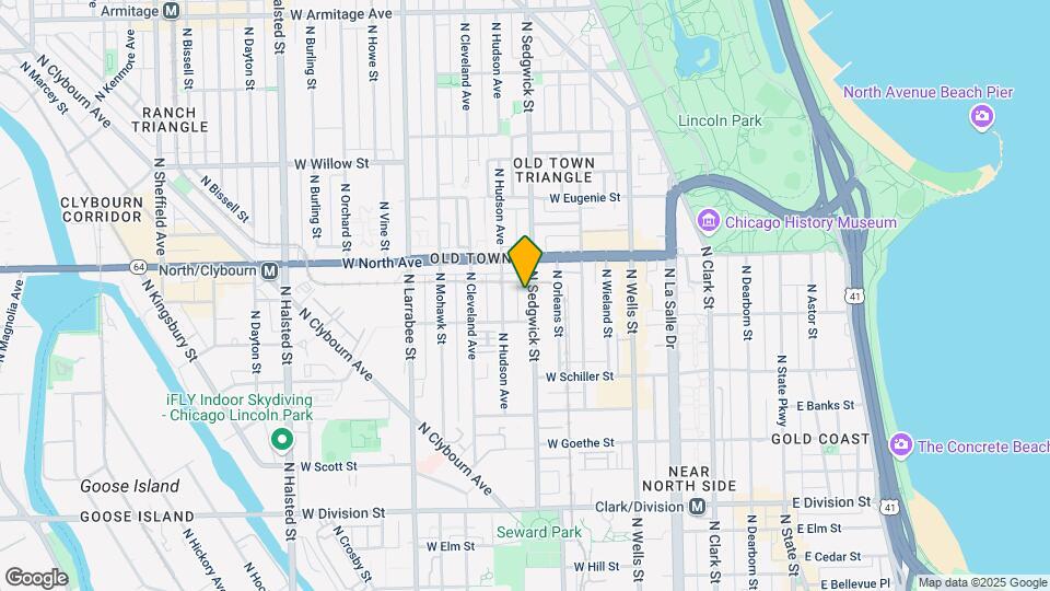 1520 N Sedgewick St Mapa y Detalles de la Ubicación