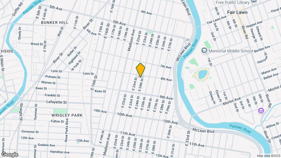 354-358 E 24 St Mapa y Detalles de la Ubicación