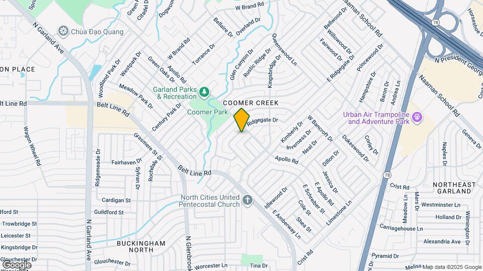 510 Ridgegate Dr Map and Location Details