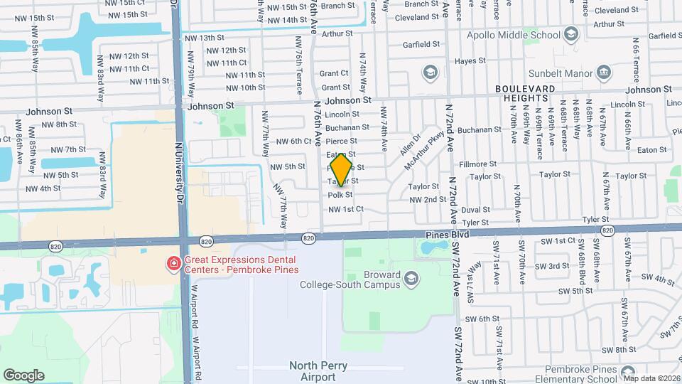 7531 Polk St Map and Location Details