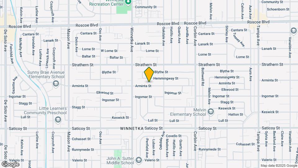 20001 Arminta St Map and Location Details