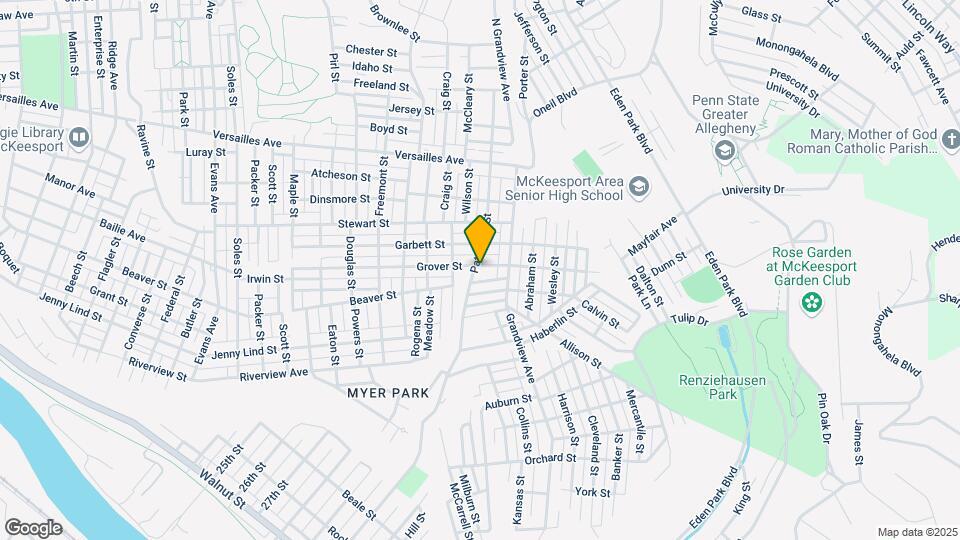 1705 Patterson St Map and Location Details