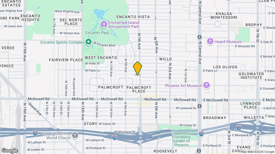 1826 N 7th Ave Mapa y Detalles de la Ubicación