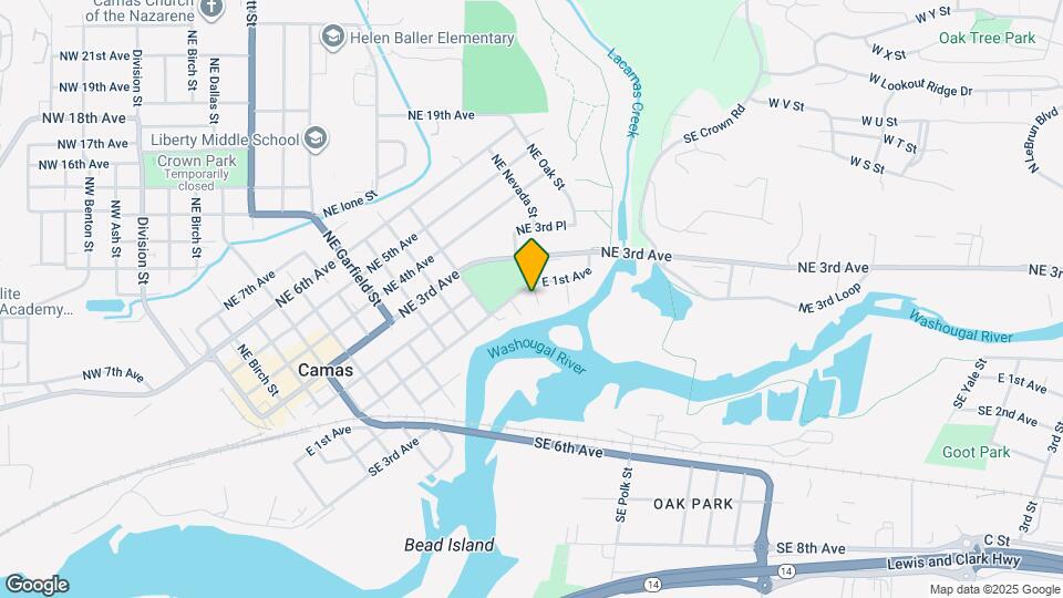 1228 E 1st Ave Mapa y Detalles de la Ubicación