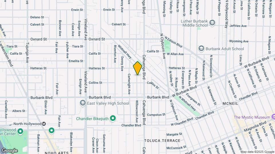 5736 Willowcrest Ave, Unit 5736 N. WILLOW CREST Map and Location Details