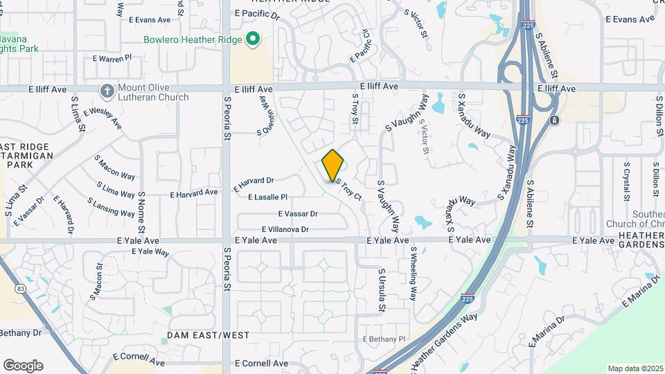 12664 E Harvard Cir Map and Location Details