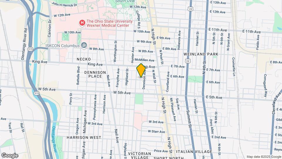 100 W 6th Ave Mapa y Detalles de la Ubicación