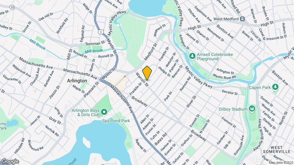 129 Warren St, Unit 2 Map and Location Details