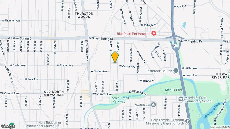 2620 W Custer Ave Map and Location Details