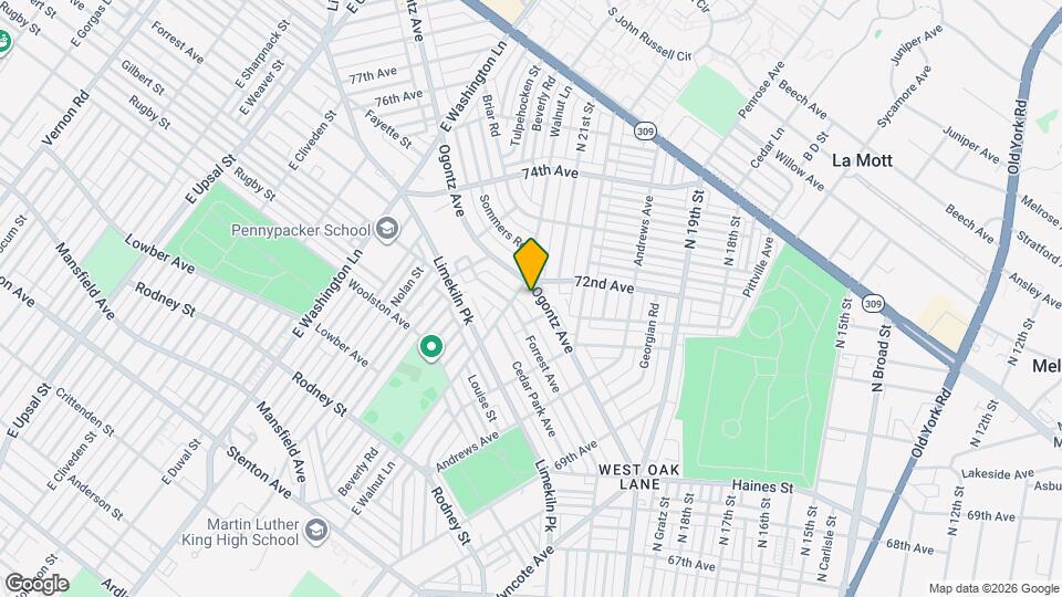 7174 Ogontz Ave Map and Location Details