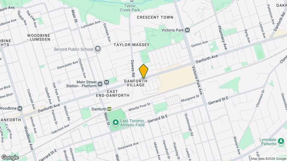 2823 Danforth Ave Map and Location Details